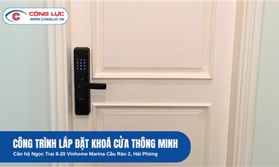 Lắp Khoá Cửa Vân Tay Căn Hộ Ngọc Trai 8-20 Vinhome Marina Cầu Rào 2